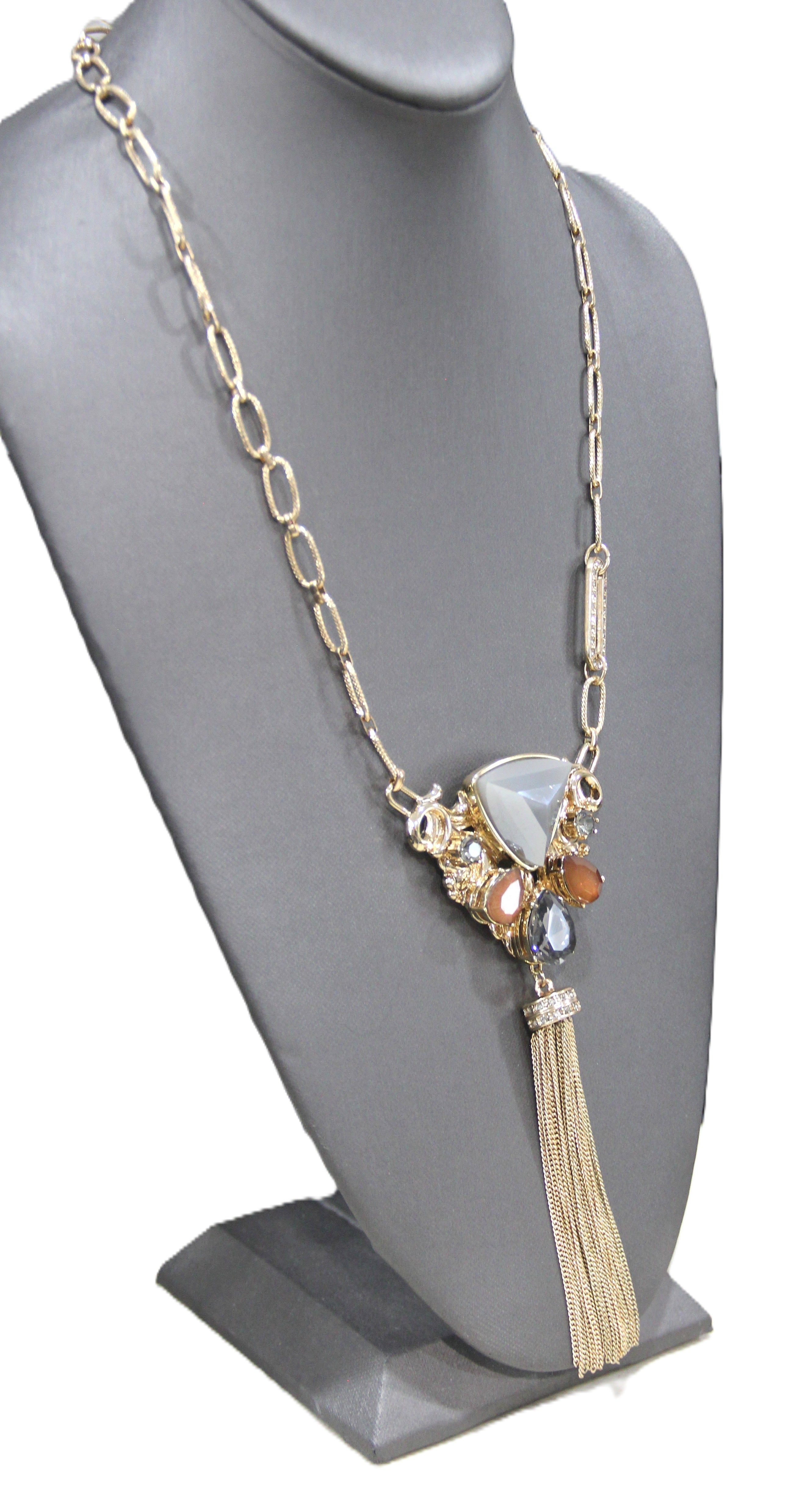 Graziano chain tassel necklace