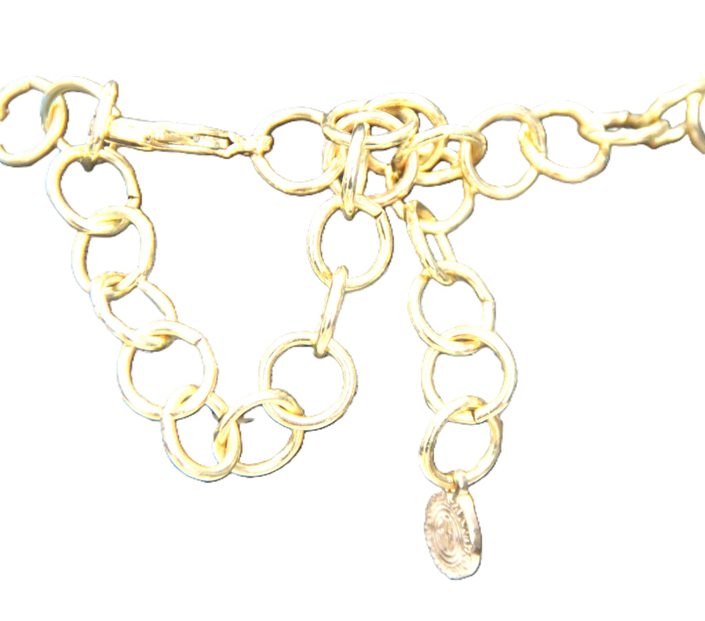 GRAZIANO DEAD STOCK COLORFUL MATTE FINISH STATEMENT NECKLACE
