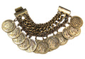 Graziano vintage fx coin charm bracelet