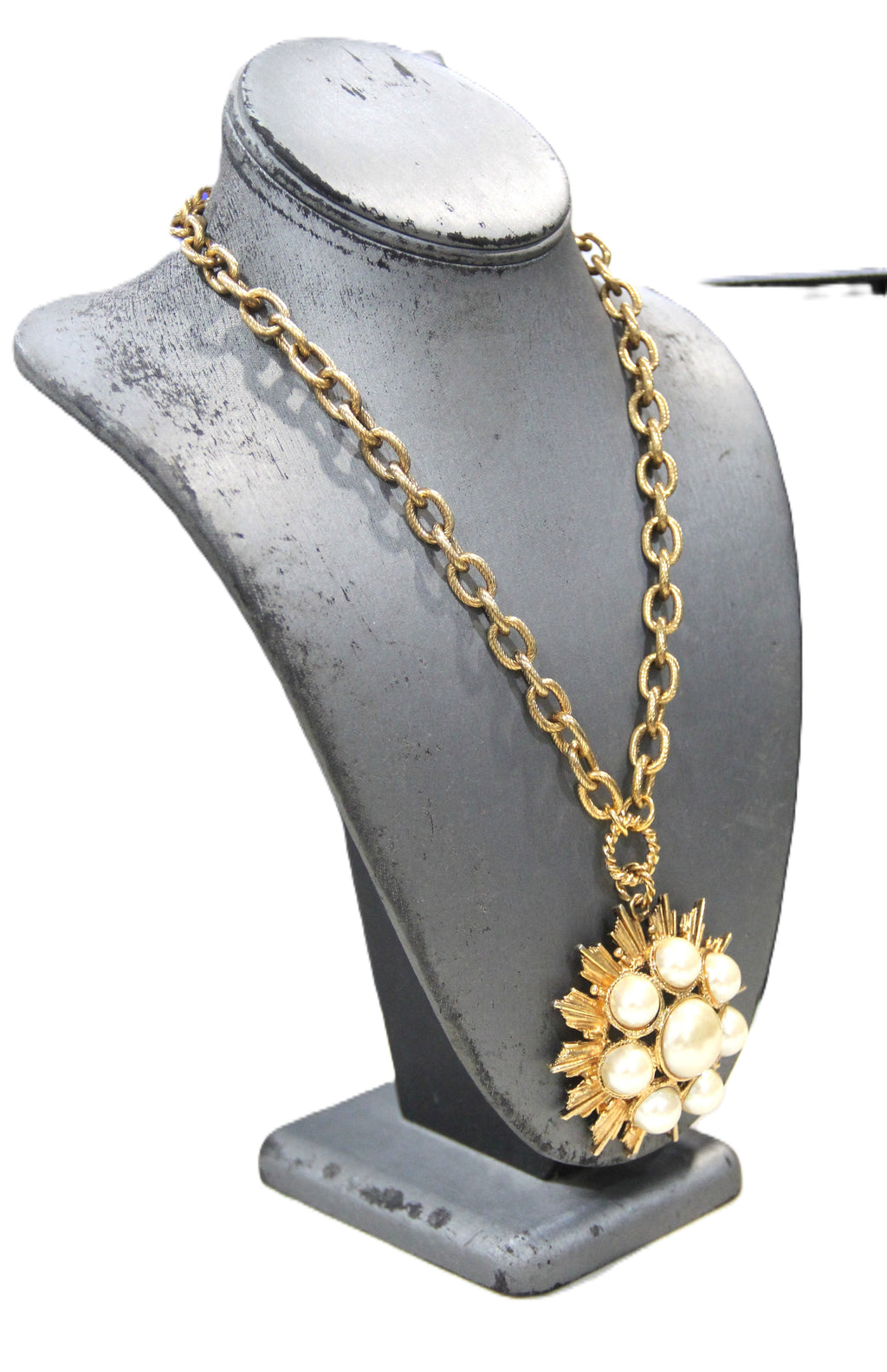 GRAZIANO FX PEARL STAR PENDANT NECKLACE