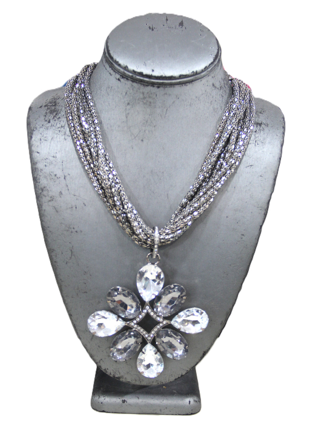 GRAZIANO GLASS PENDANT NECKLACE