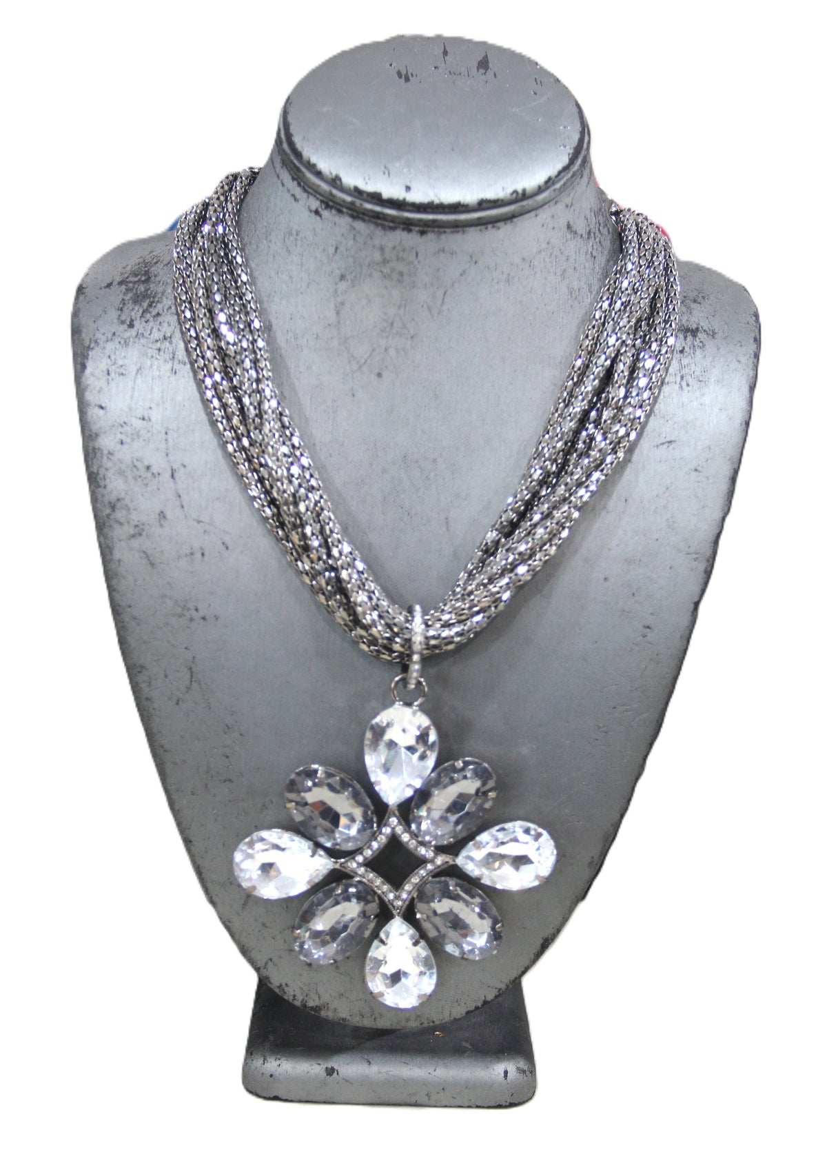 GRAZIANO GLASS PENDANT NECKLACE