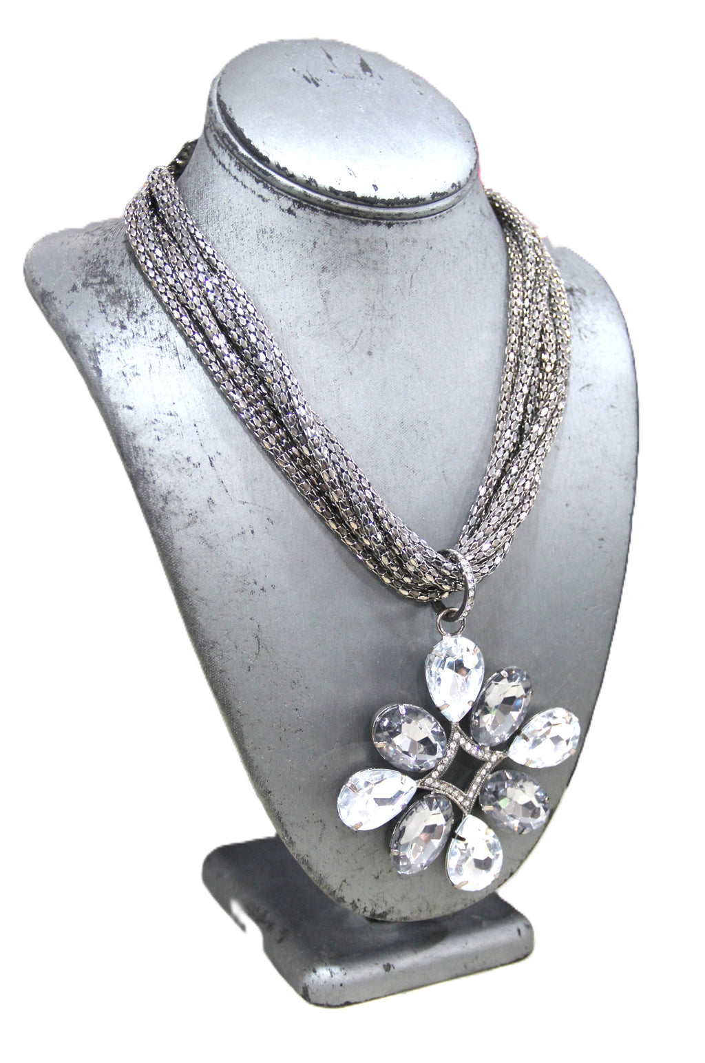 GRAZIANO GLASS PENDANT NECKLACE