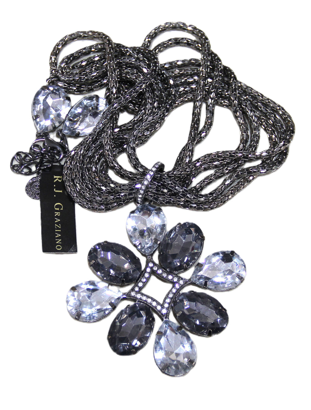 GRAZIANO GLASS PENDANT NECKLACE