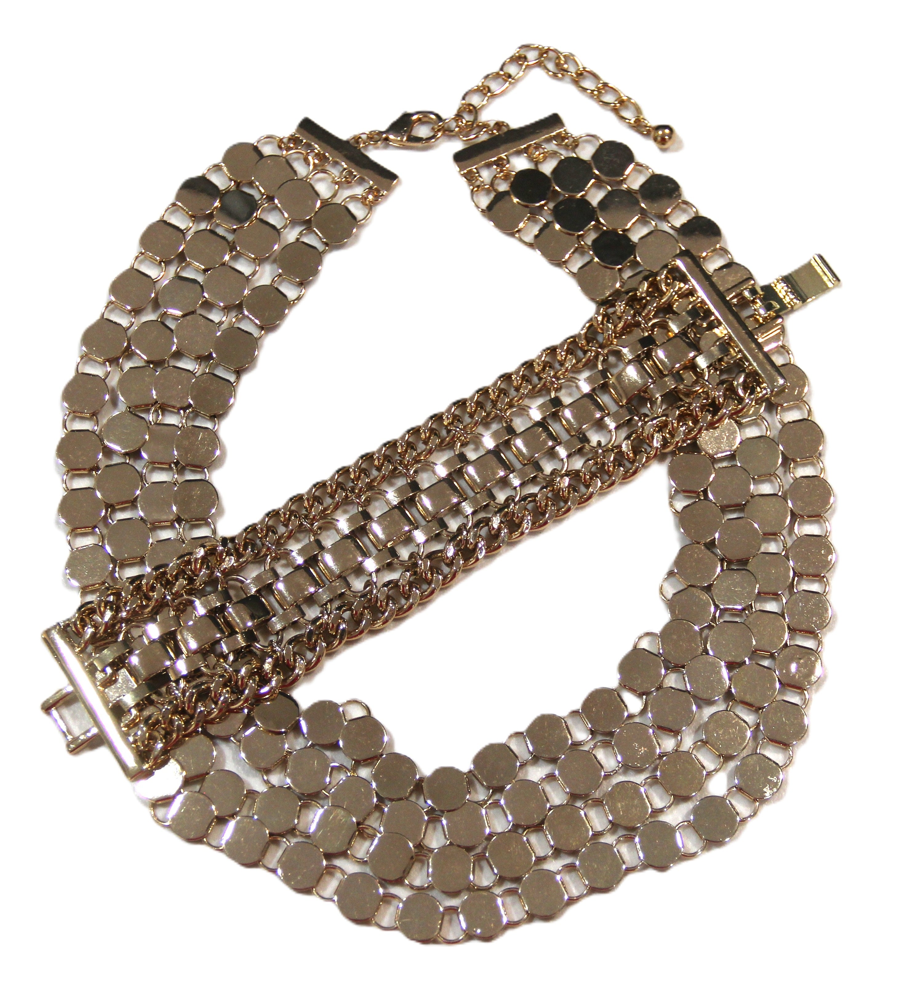 VINTAGE DEAD STOCK MULTI STRAND GOLD "GO WITH" SET
