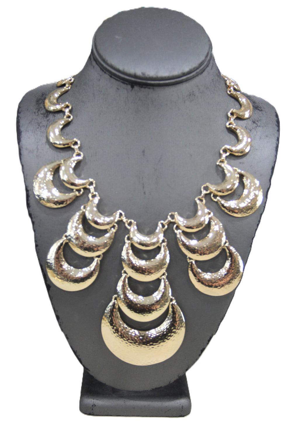 Graziano gold swag statement necklace