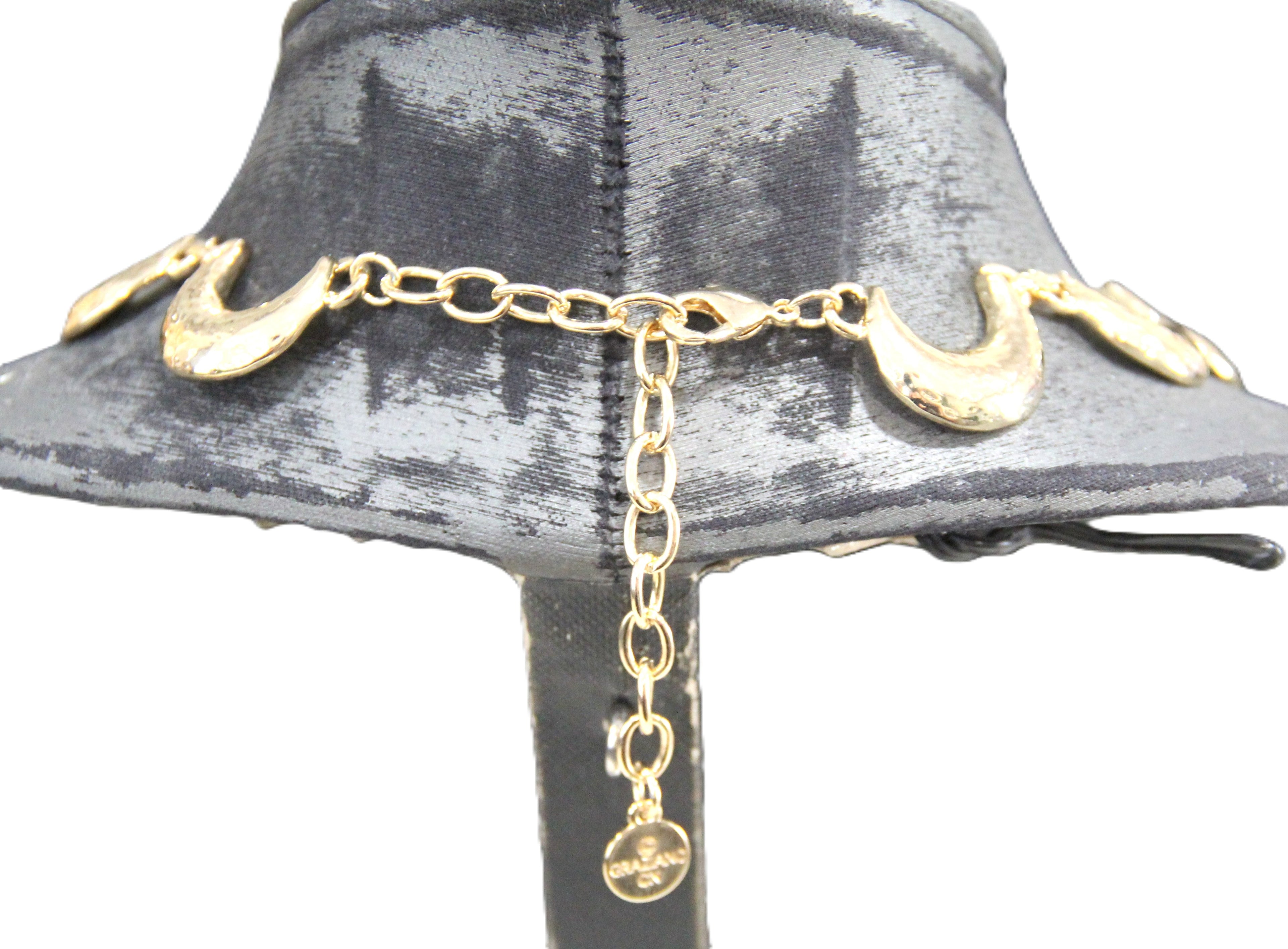 Graziano gold swag statement necklace