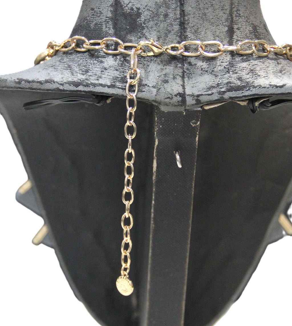 DEAD STOCK GRAZIANO MARBLED GREY RESIN STATEMENT NECKLACE