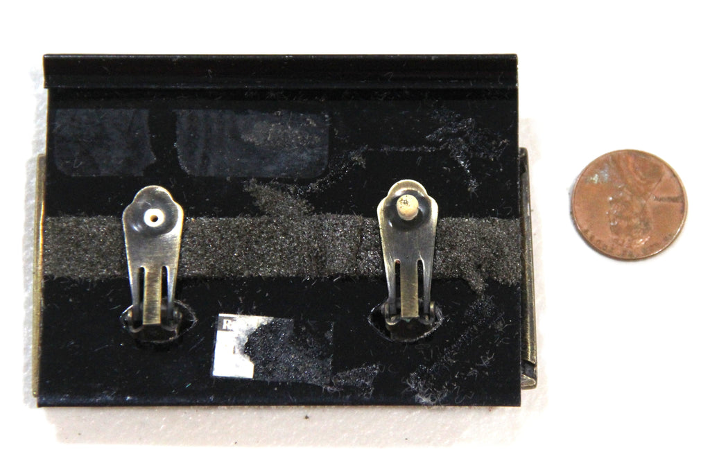 DEAD STOCK OXIDIZED BRASS TRIBAL BOHO SOHO EARRINGS