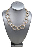 Graziano dead stock curbed chain with baguette accents