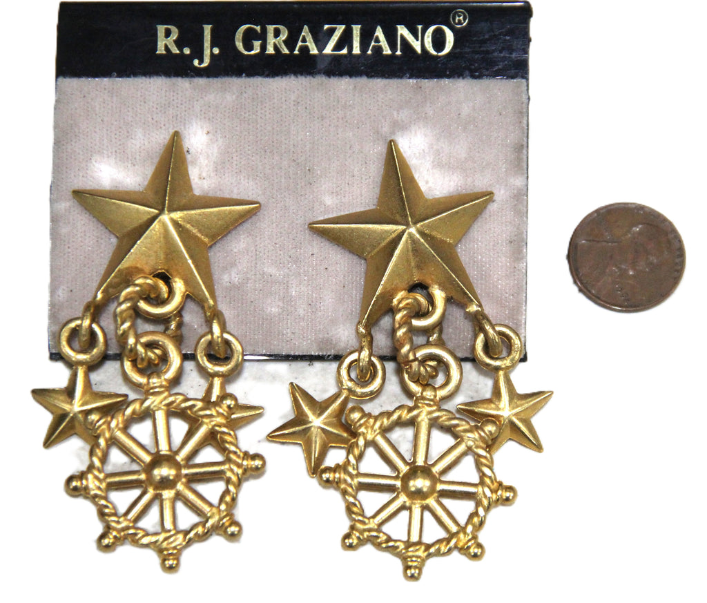 Graziano 1980's dead stock earrings. 