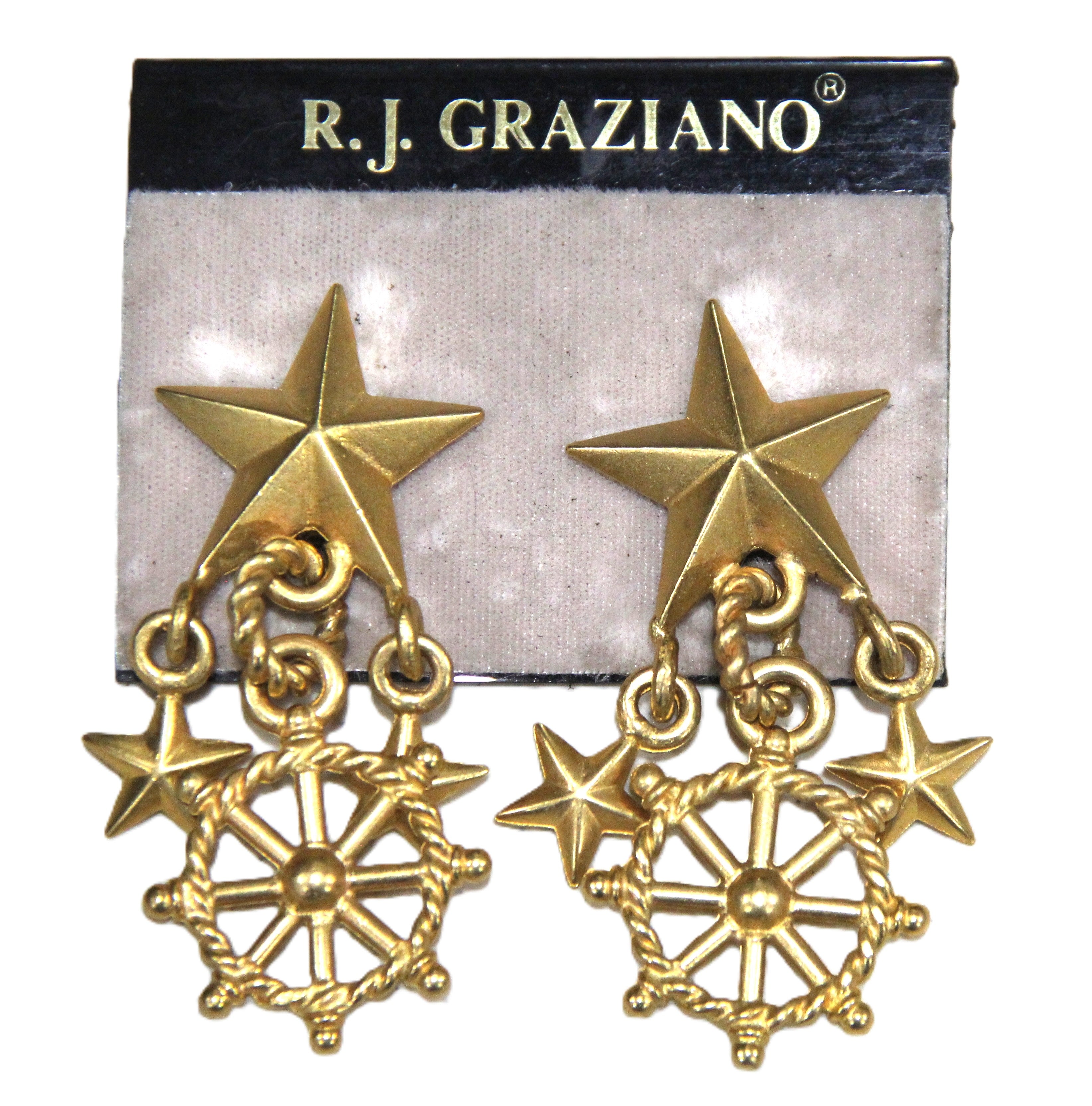 Graziano 1980's dead stock earrings. 