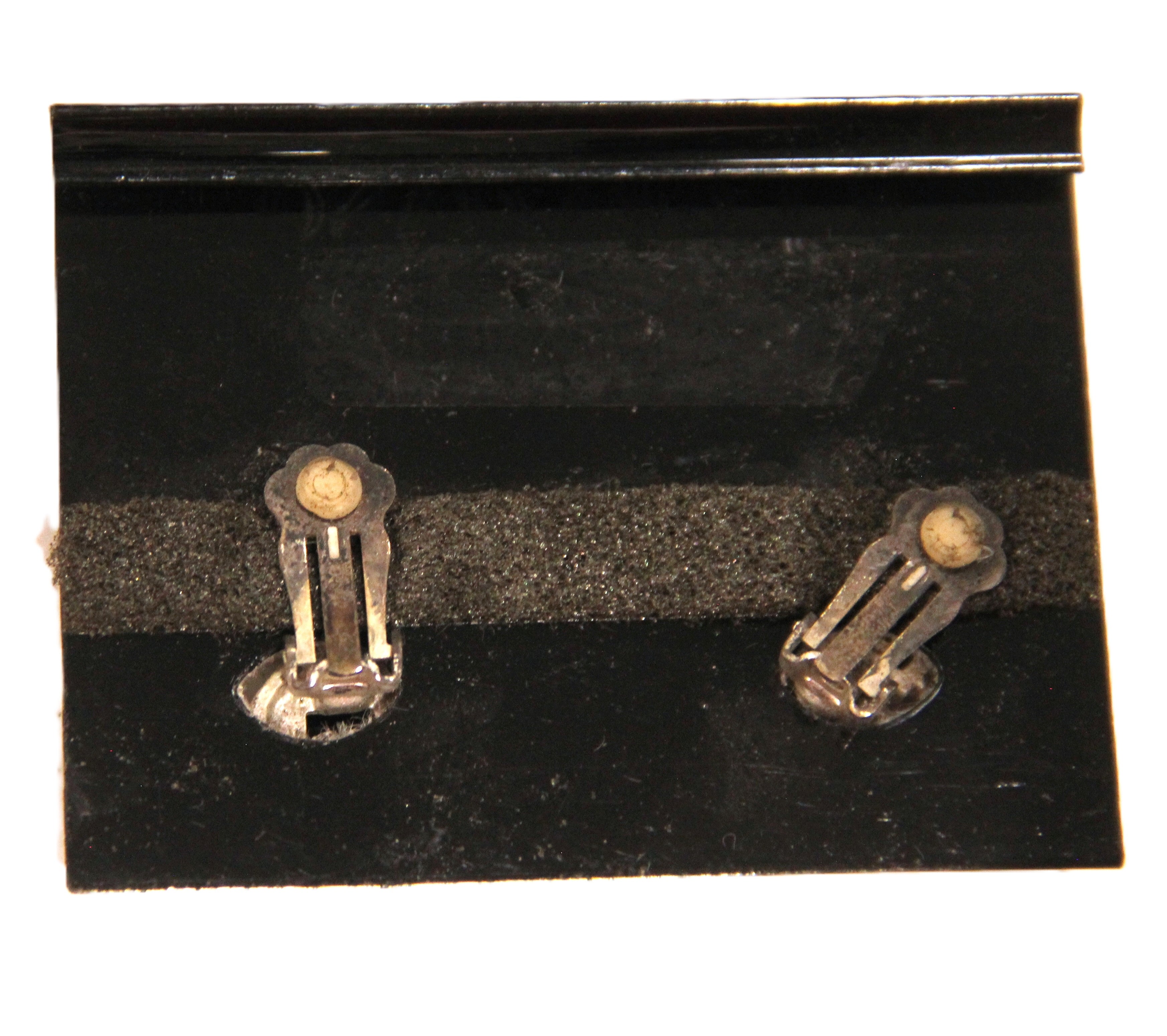 GRAZIANO DISTRESSED MATTE SILVER MALTESE CROSS EARRINGS