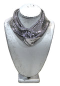 GRAZIANO DEAD STOCK MESH CHOKER SCARF NECKLACE (WHITING & DAVIS STYLE)