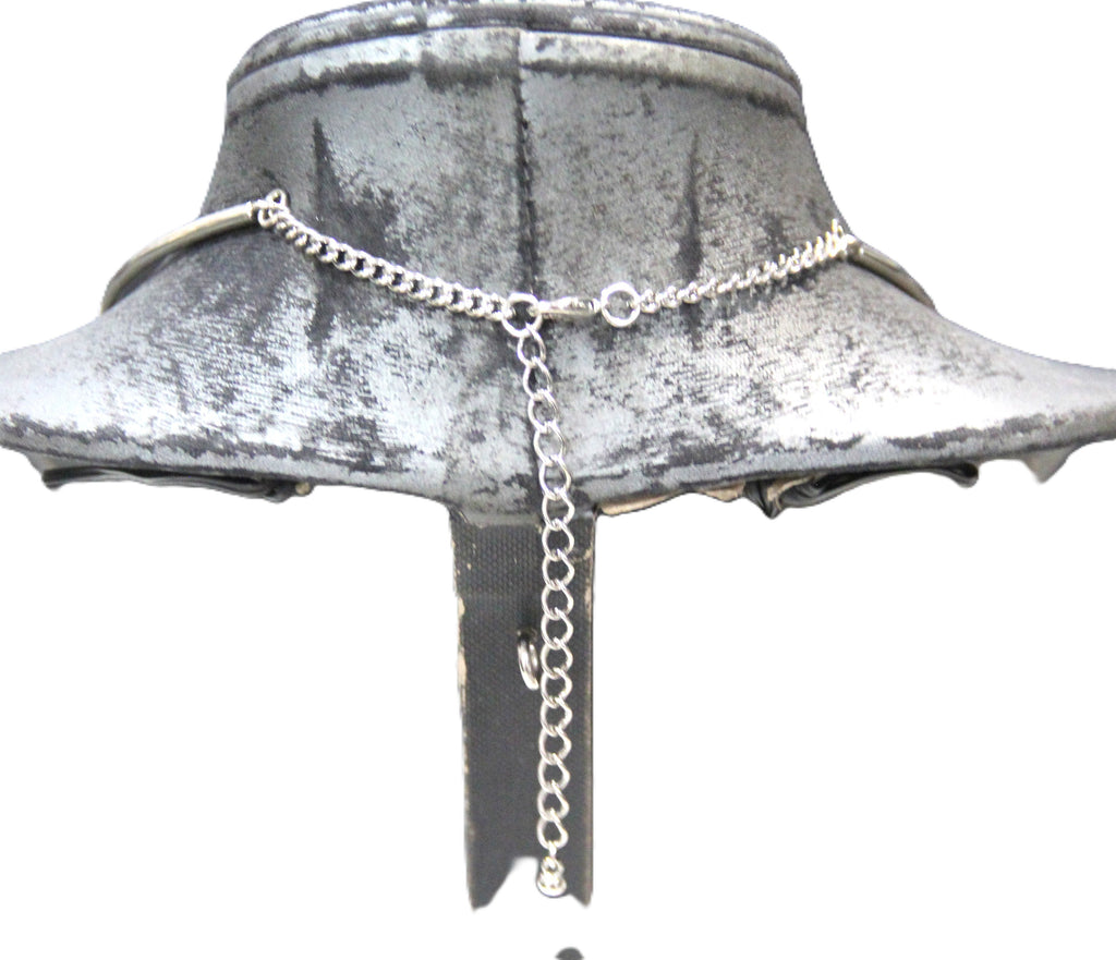 DEAD STOCK MOD MODERNIST KINETIC SCULPTURAL STATEMENT NECKLACE - SILVER