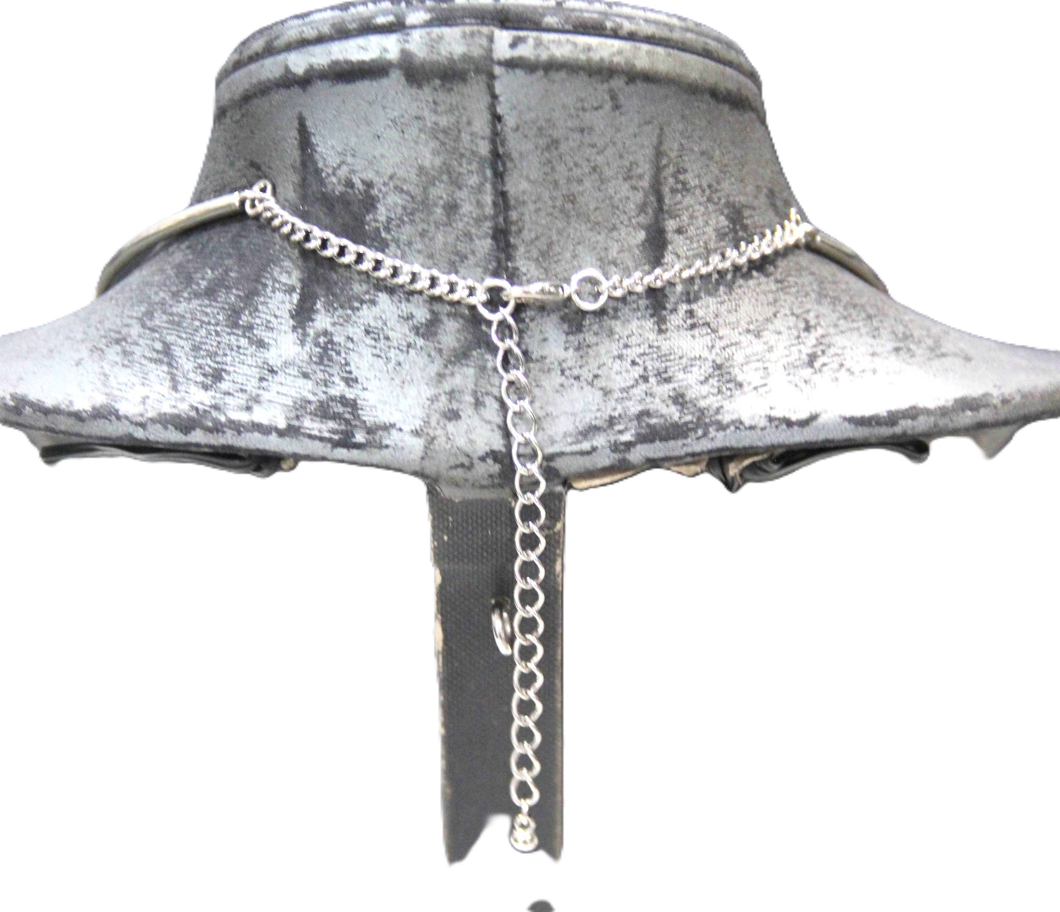 DEAD STOCK MOD MODERNIST KINETIC SCULPTURAL STATEMENT NECKLACE - SILVER