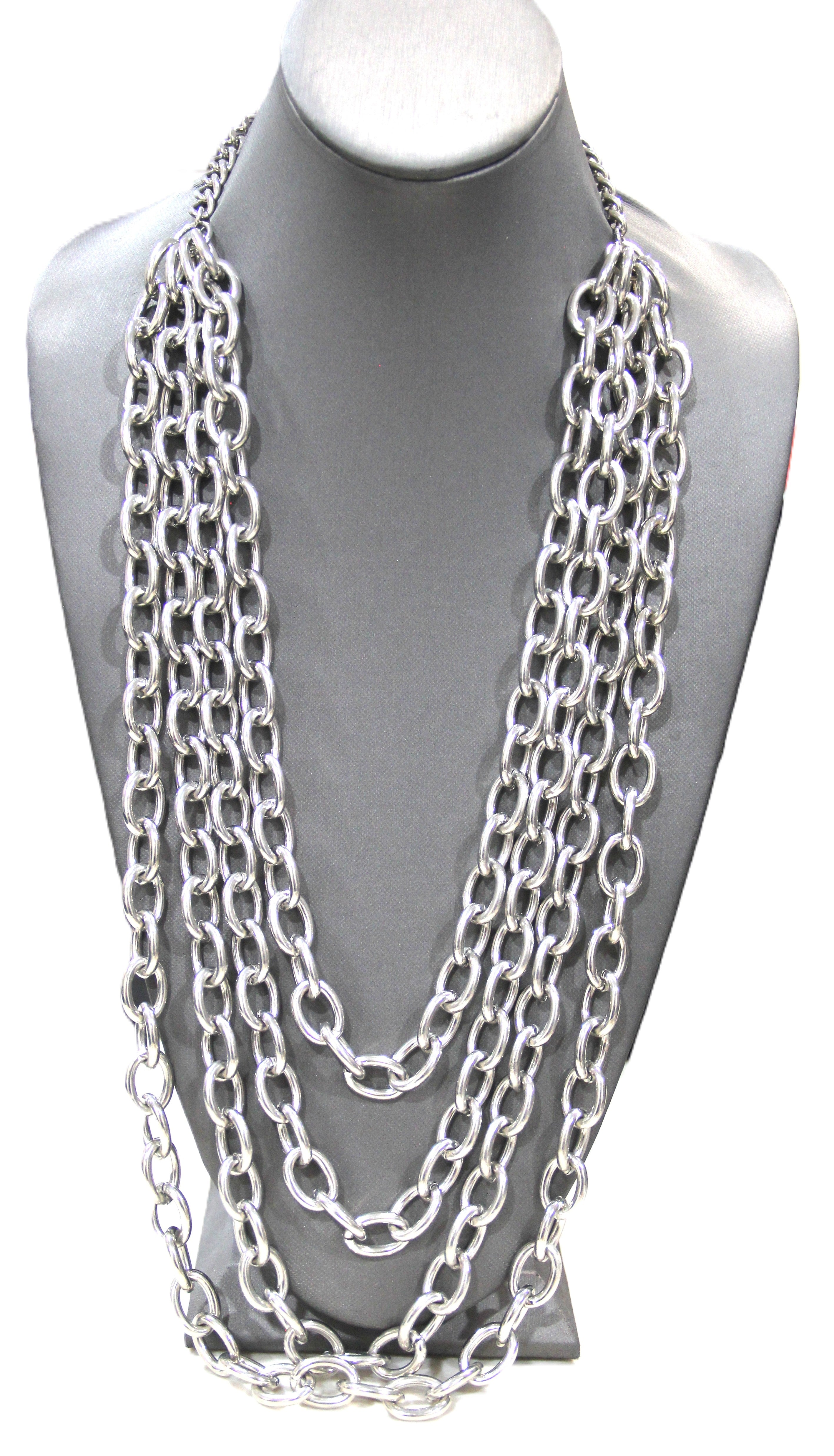 SUPER HEAVY DEAD STOCK MULTI CHAIN NECKLACE