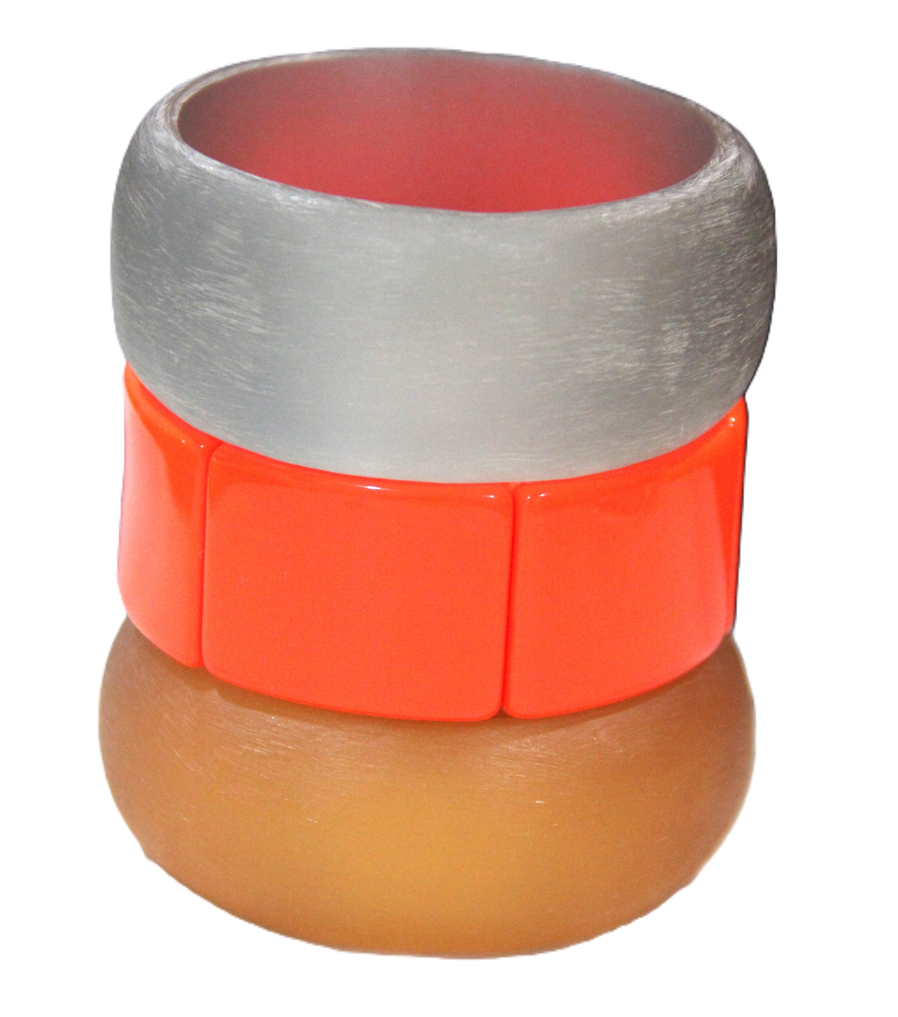 TEQUILA SUNRISE VINTAGE BANGLE BRACELET STACK