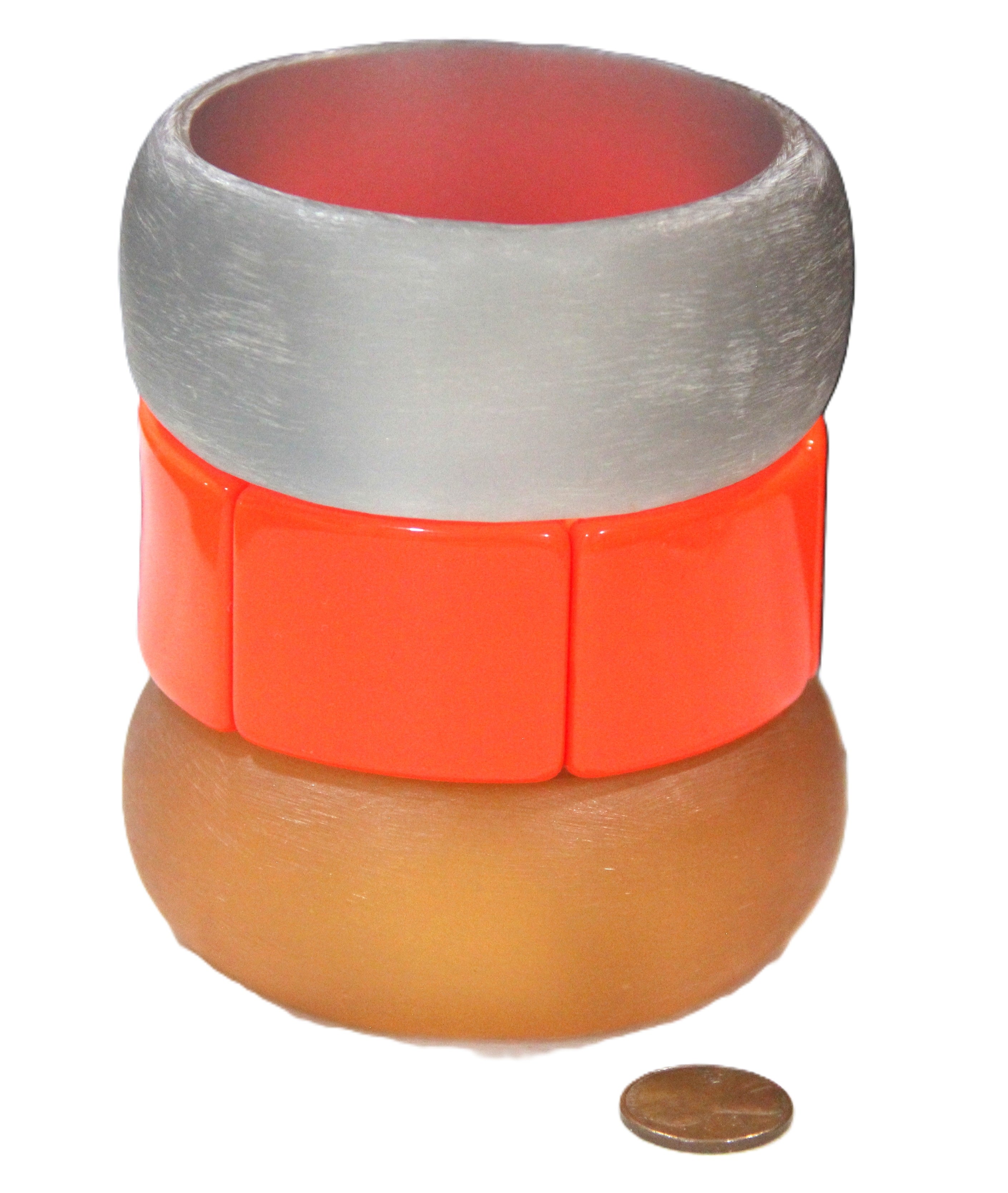 TEQUILA SUNRISE VINTAGE BANGLE BRACELET STACK