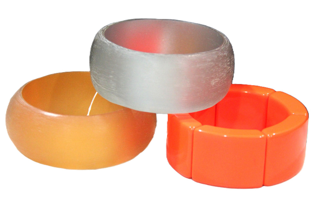 TEQUILA SUNRISE VINTAGE BANGLE BRACELET STACK