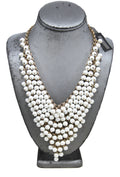 Graziano fx pearl bib necklace