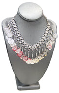 GRAZIANO TRIBAL FX COIN NECKLACE - SILVER
