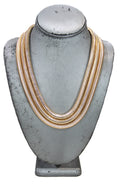GRAZIANO DEAD STOCK THICK SNAKE CHIAN MULTI STRAND NECKLACE