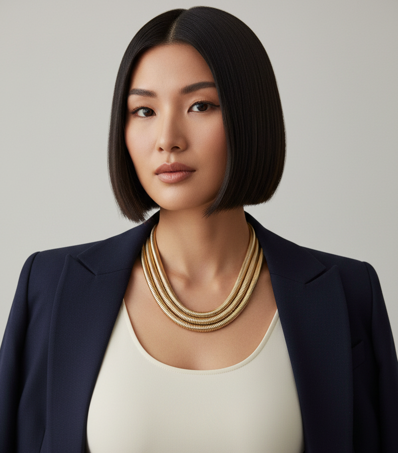 GRAZIANO DEAD STOCK THICK SNAKE CHIAN MULTI STRAND NECKLACE