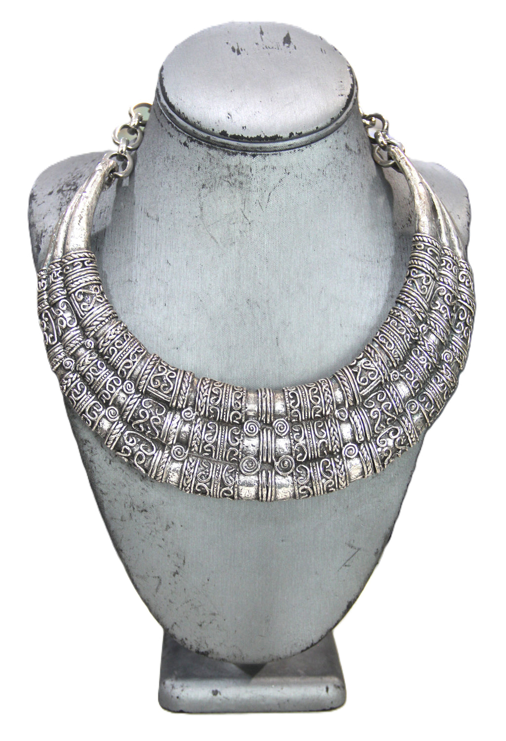 GRAZIANO BOHO TRIBAL STATEMENT COLLAR NECKLACE