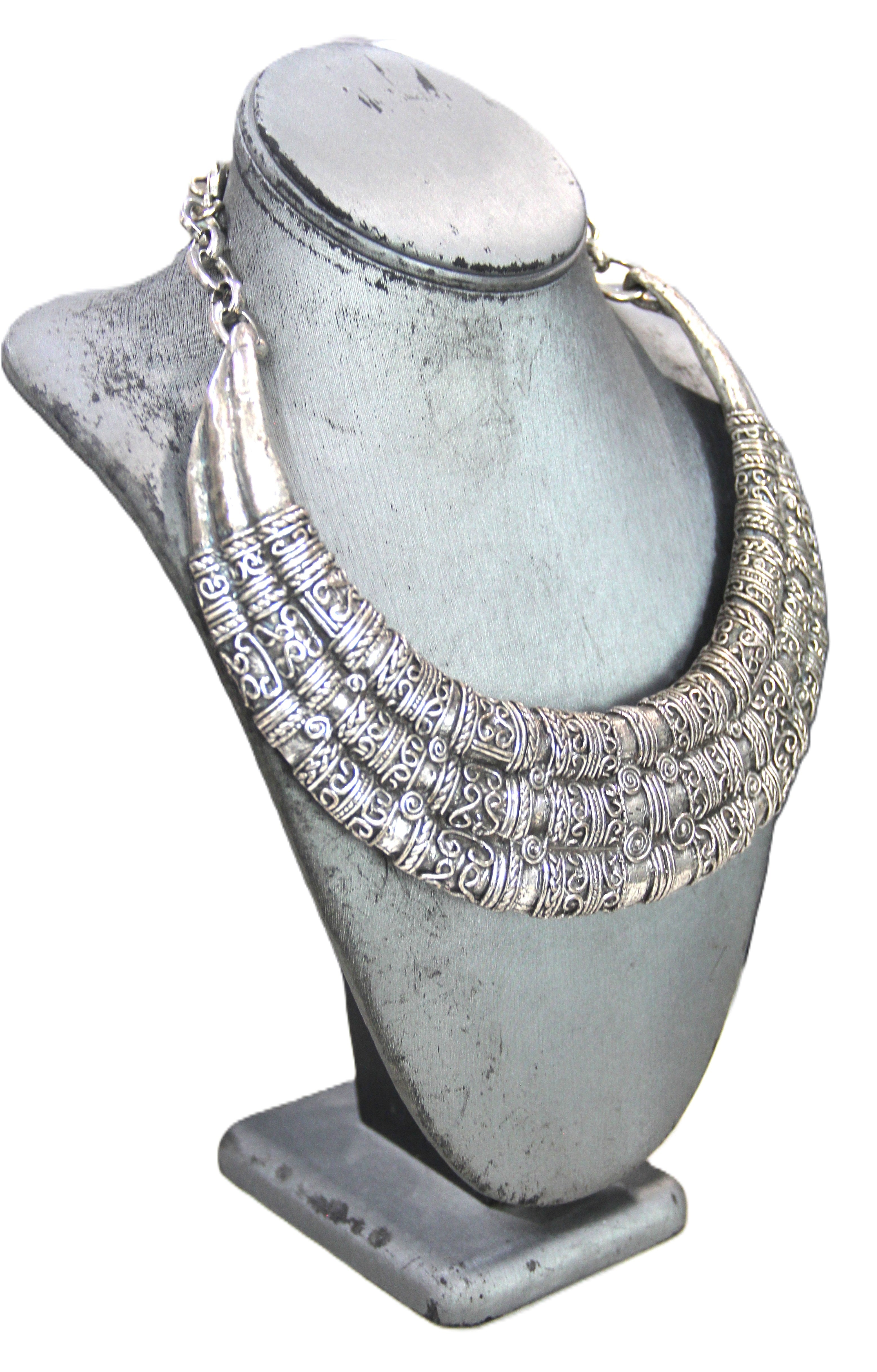 GRAZIANO BOHO TRIBAL STATEMENT COLLAR NECKLACE