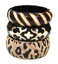 THE "POSH ANIMAL PRINT" BANGLE BRACELET STACK 