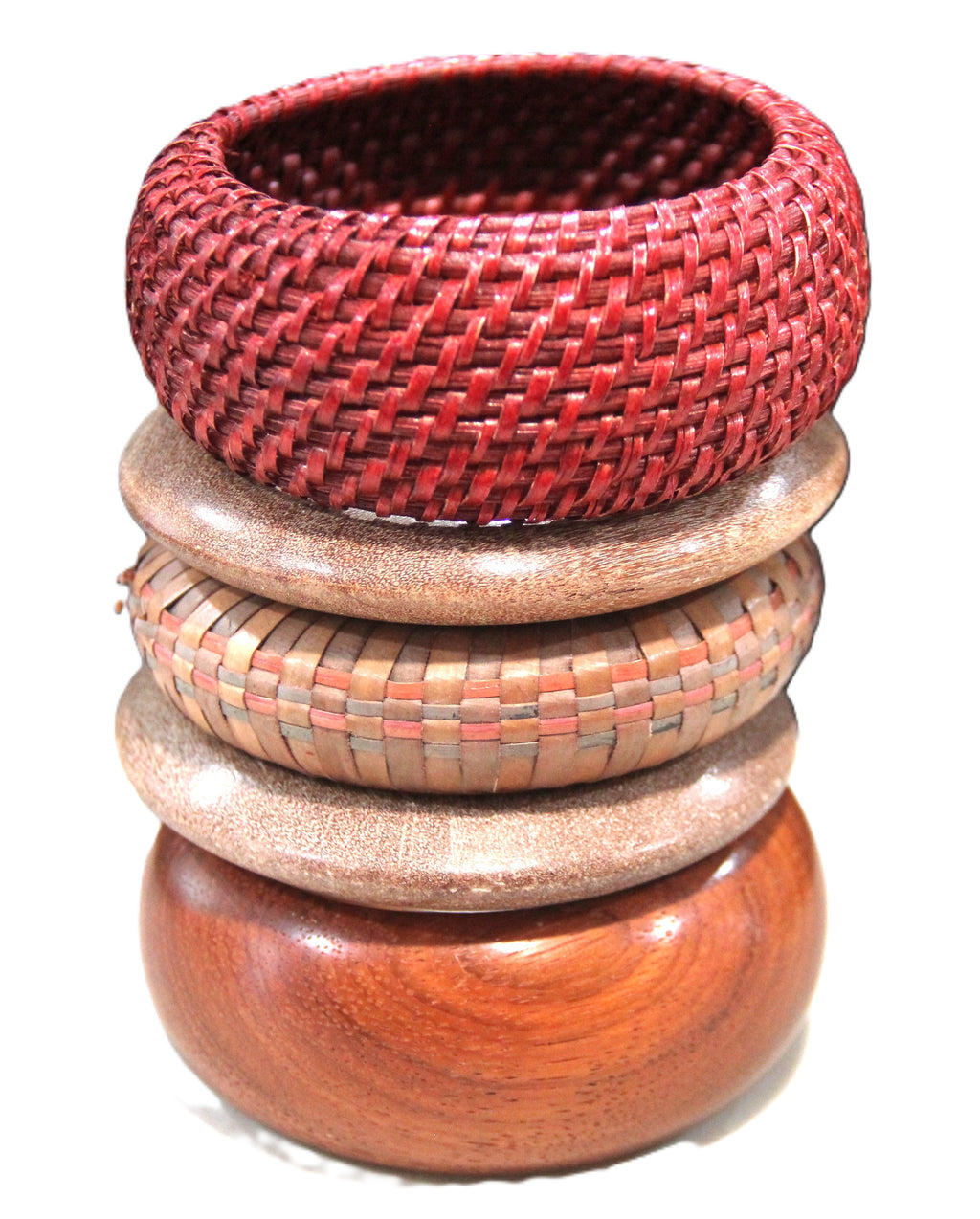 THE  "DESERT SANDS #2" 8" BANGLE BRACELET STACK