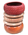 THE  "DESERT SANDS #2" 8" BANGLE BRACELET STACK