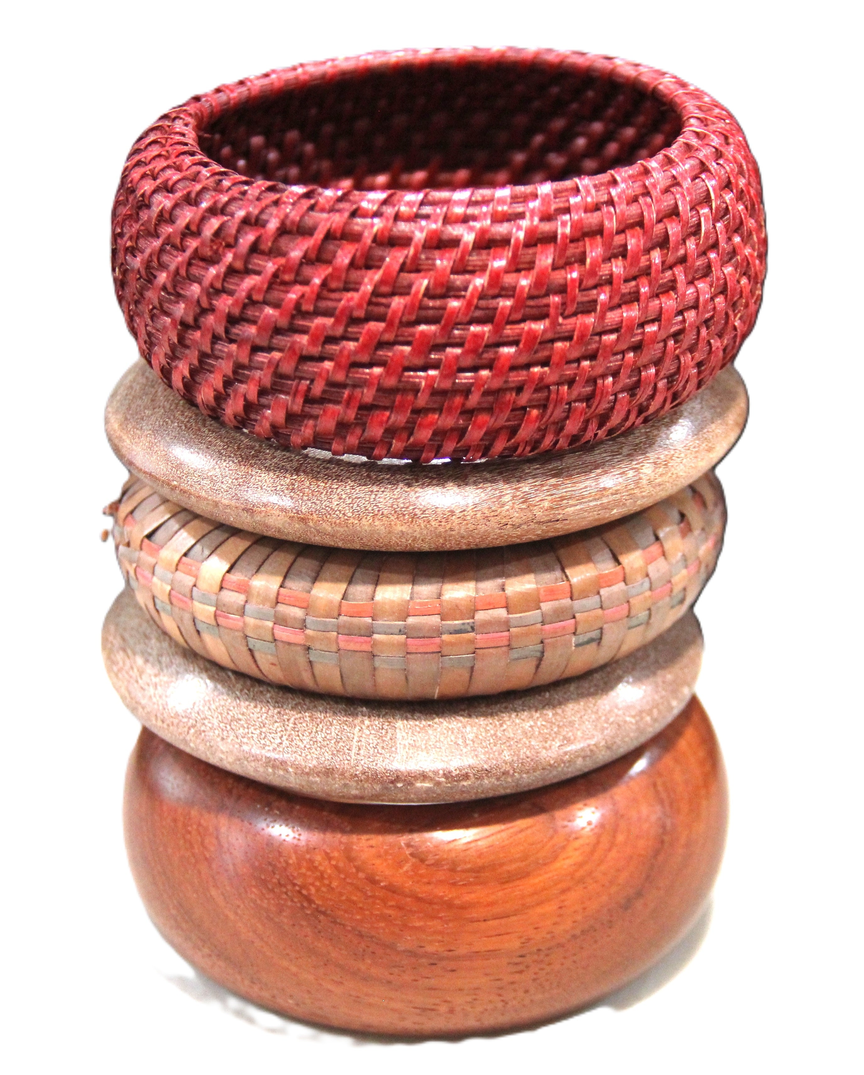 THE  "DESERT SANDS #2" 8" BANGLE BRACELET STACK