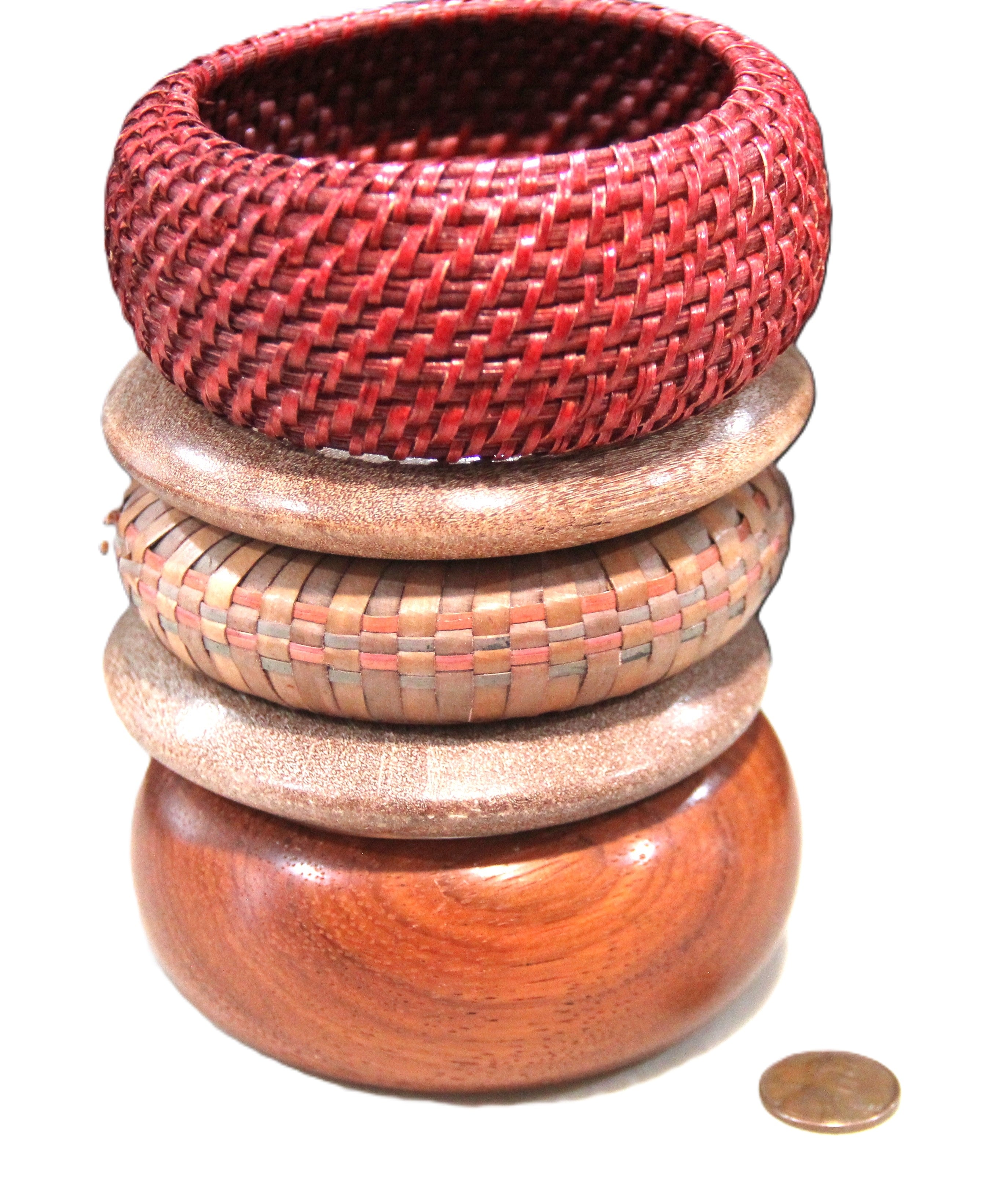 THE  "DESERT SANDS #2" 8" BANGLE BRACELET STACK
