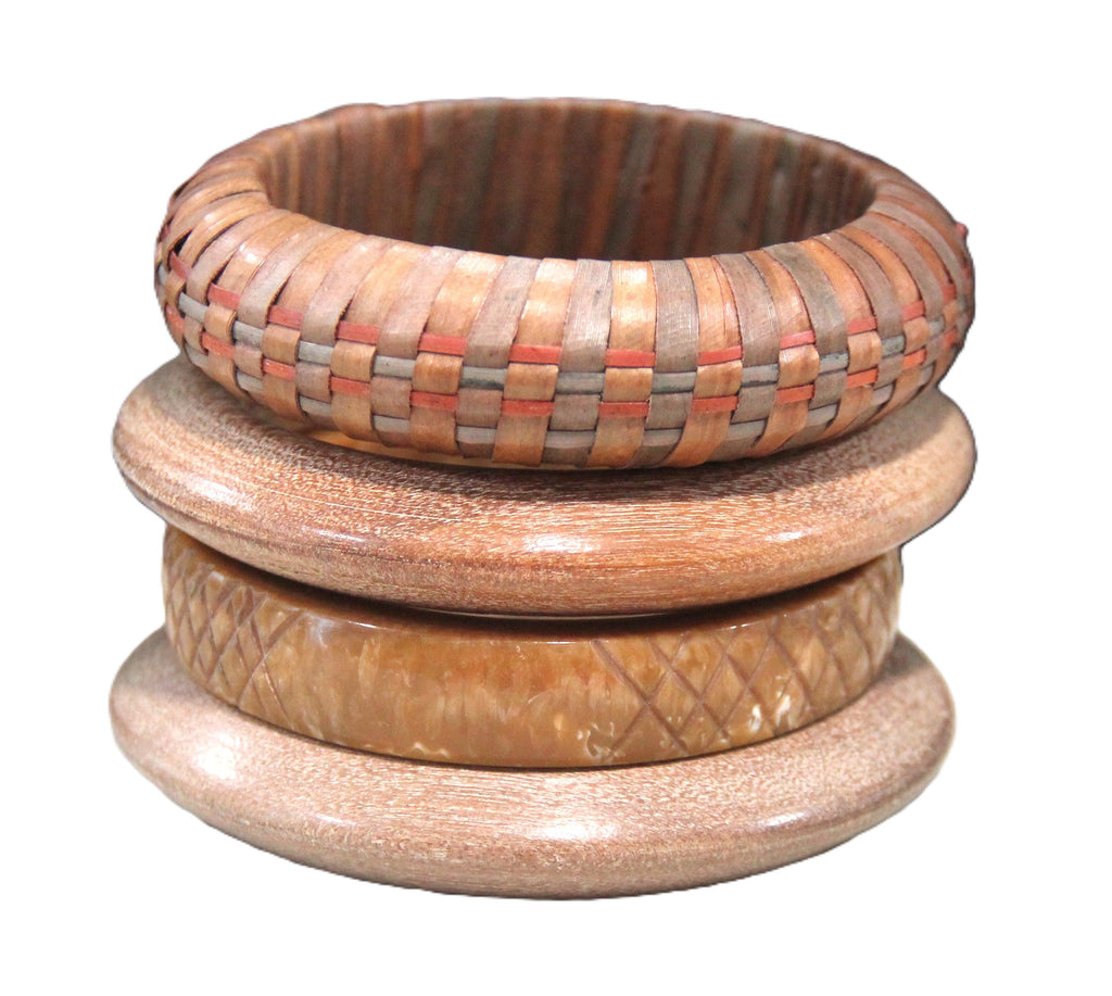 THE "DESERT SANDS" 8" BANGLE BRACELET STACK