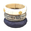 THE NAUTICAL NAVY 8" BANGLE BRACELET STACK