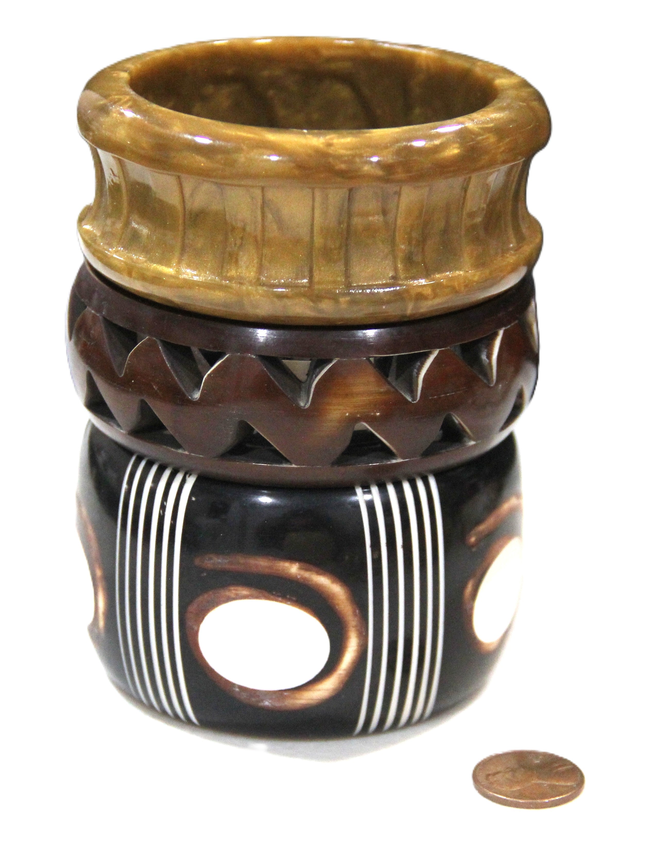 THE "METALLIC TRIBAL" BOHO BANGLE BRACELET STACK