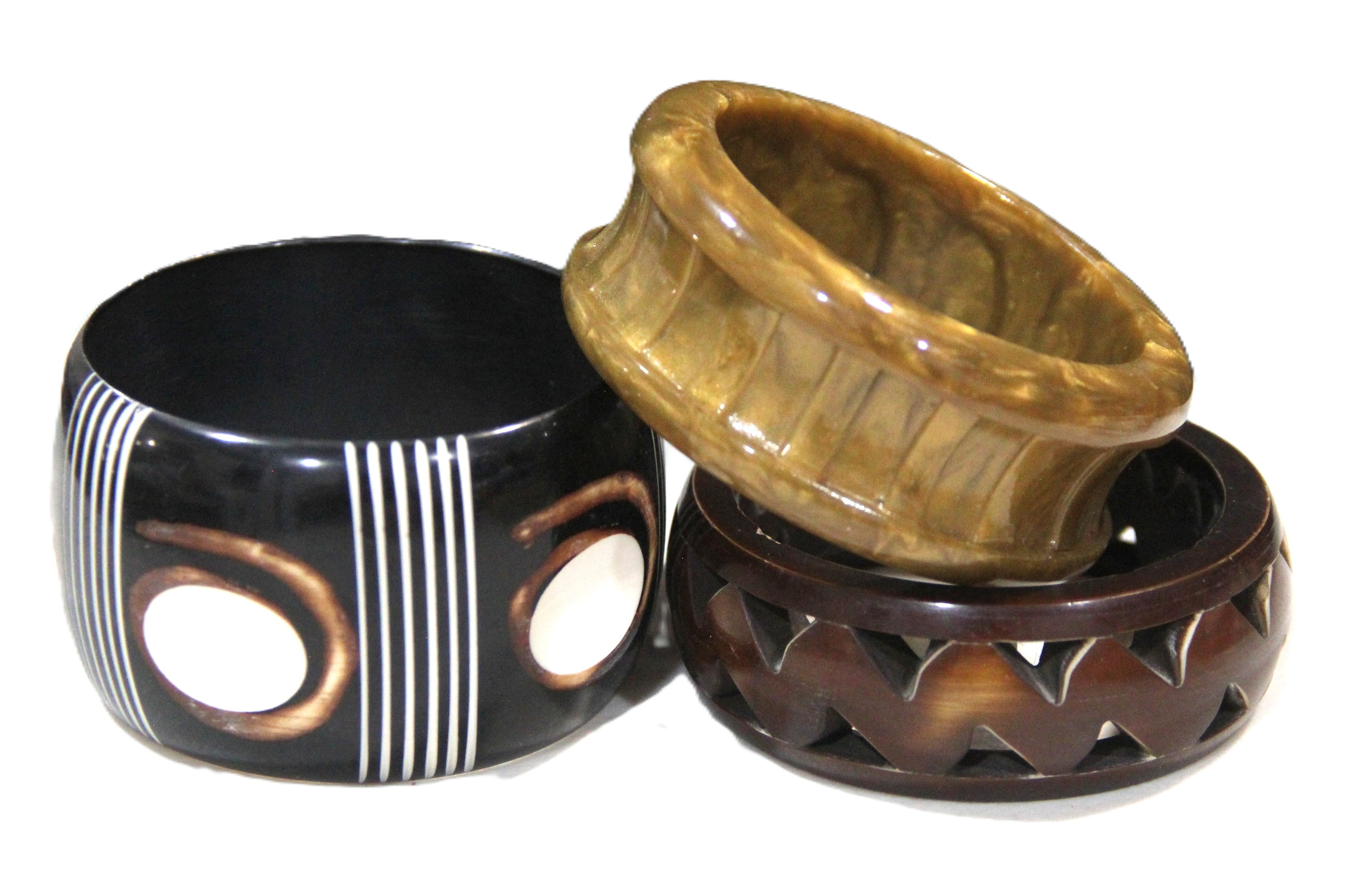 THE "METALLIC TRIBAL" BOHO BANGLE BRACELET STACK