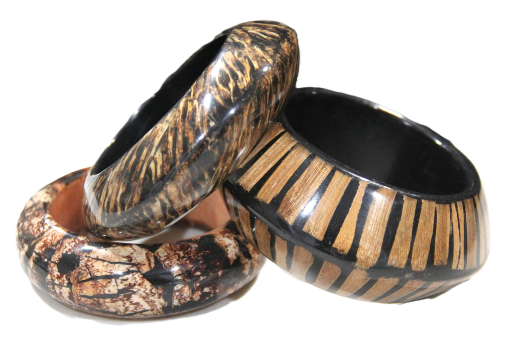 "WELCOME TO THE JUNGLE" BANGLE BRACELET STACK
