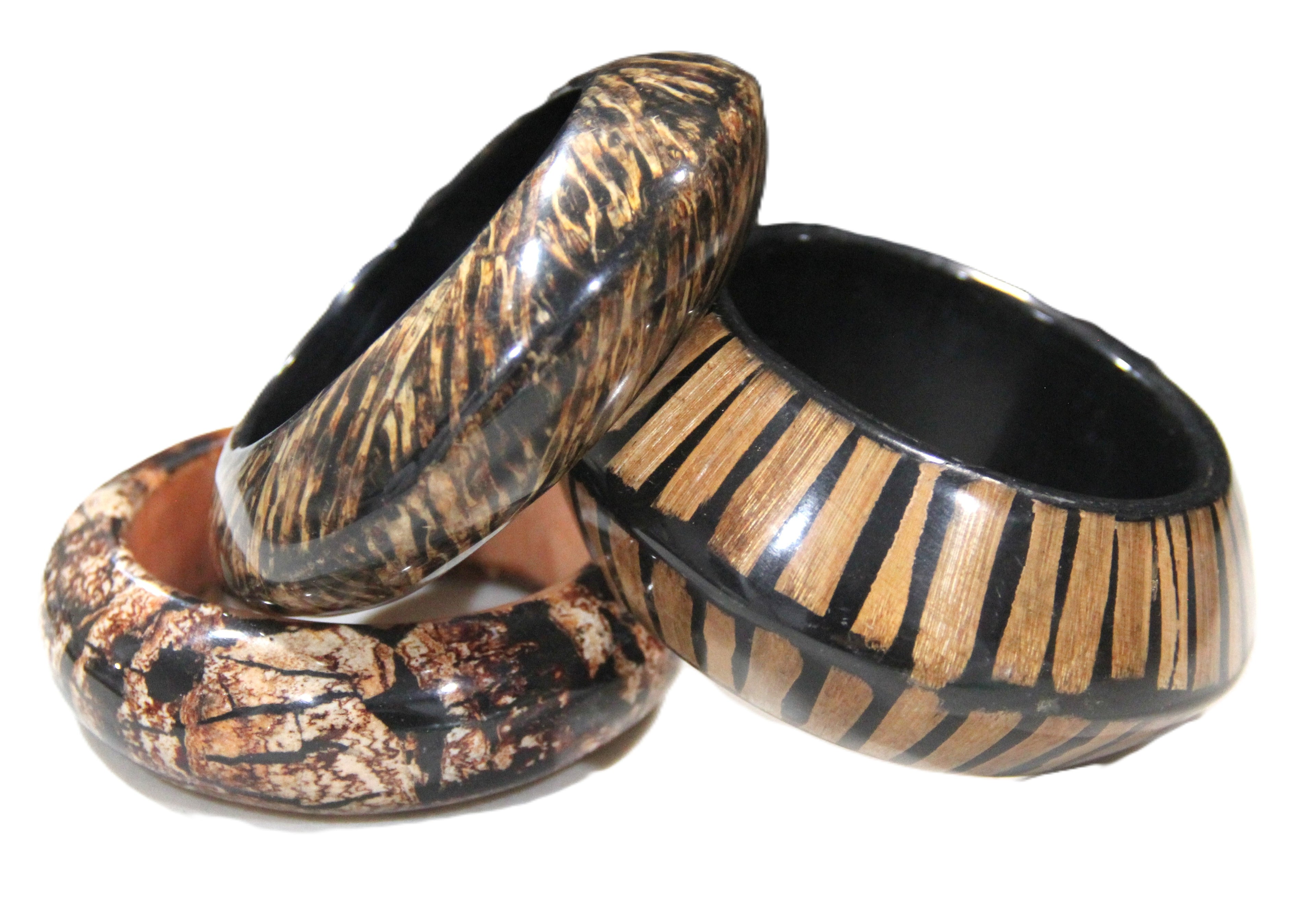 "WELCOME TO THE JUNGLE" BANGLE BRACELET STACK