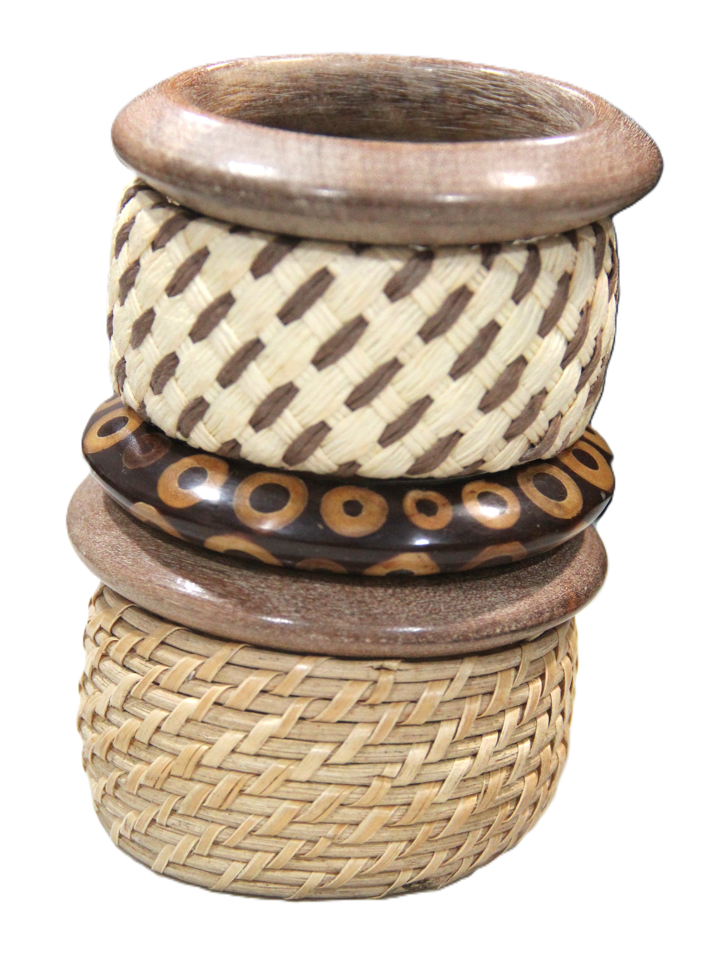 THE "QUIET LUXURY TOWER" BANGLE BRACELET STACK 