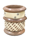THE "QUIET LUXURY MIXED MEDIA" BANGLE BRACELET STACK