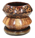 THE "BROWN TONES" BOHO BANGLE BRACELET STACK 