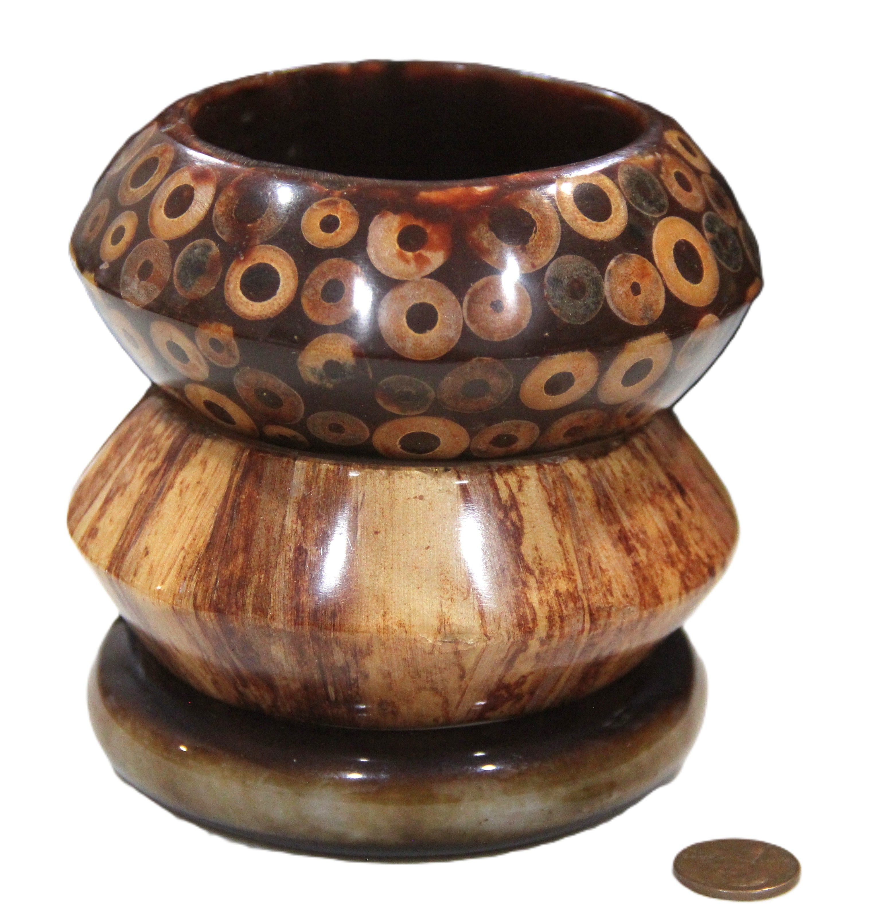 THE "BROWN TONES" BOHO BANGLE BRACELET STACK 