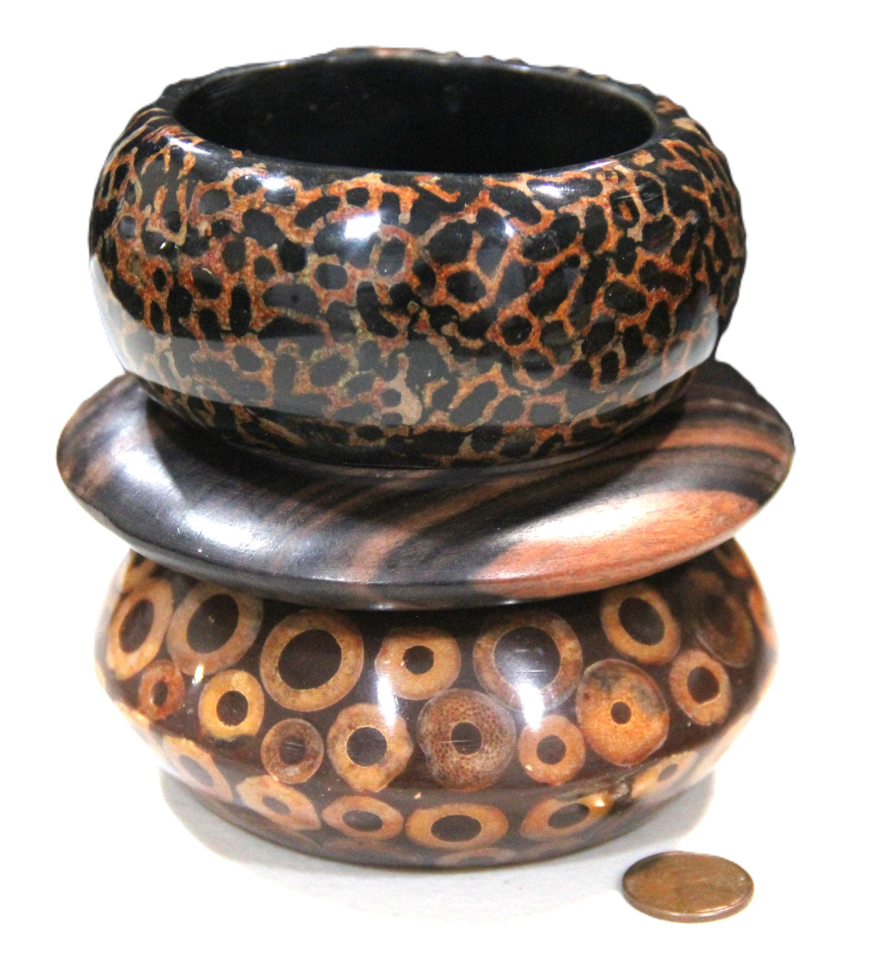 THE "JUNGLE PRINT" BOHO BANGLE BRACELET STACK