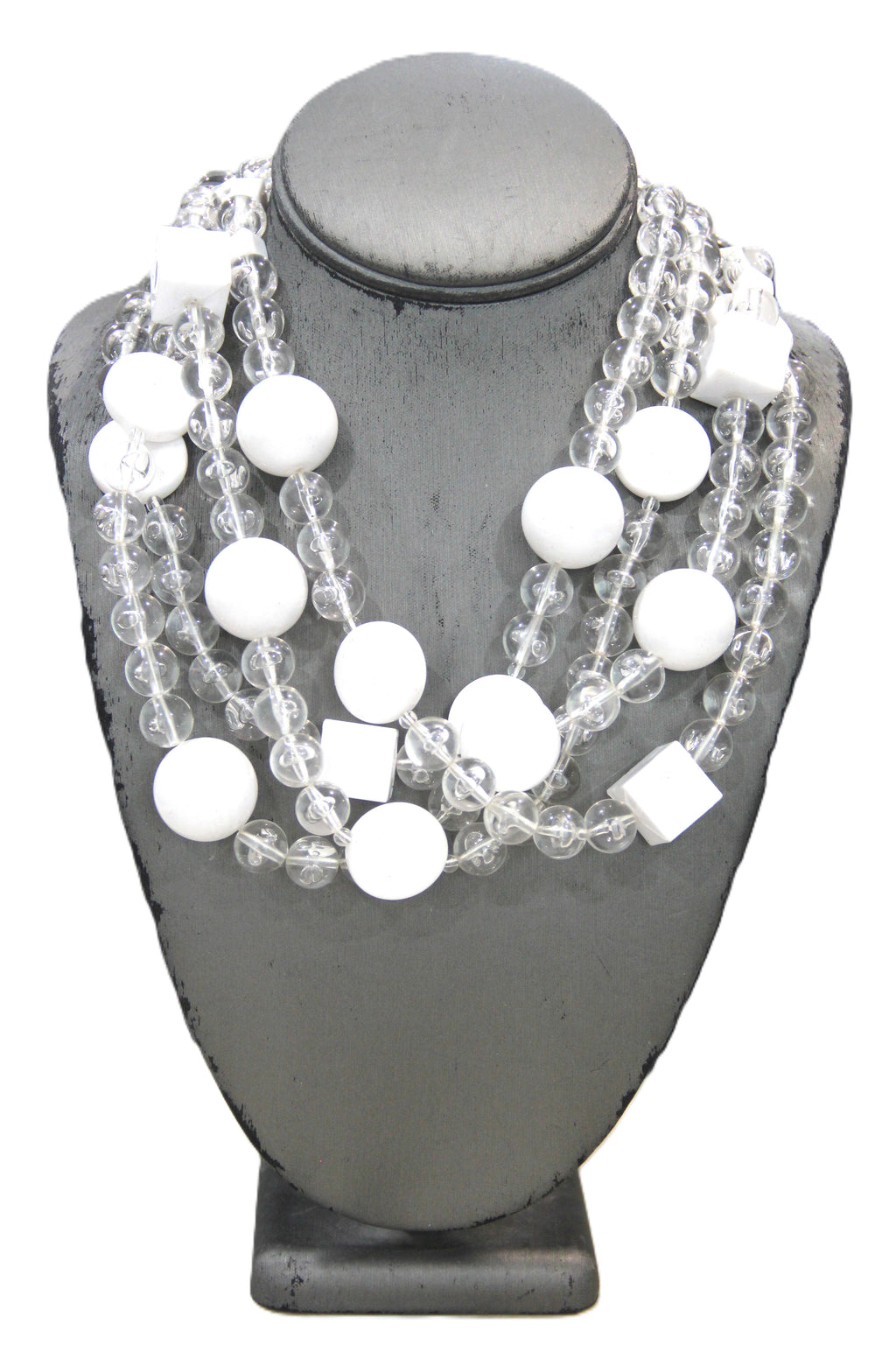 DEAD STOCK GRAZIANO LUCITE STATEMENT NECKLACE