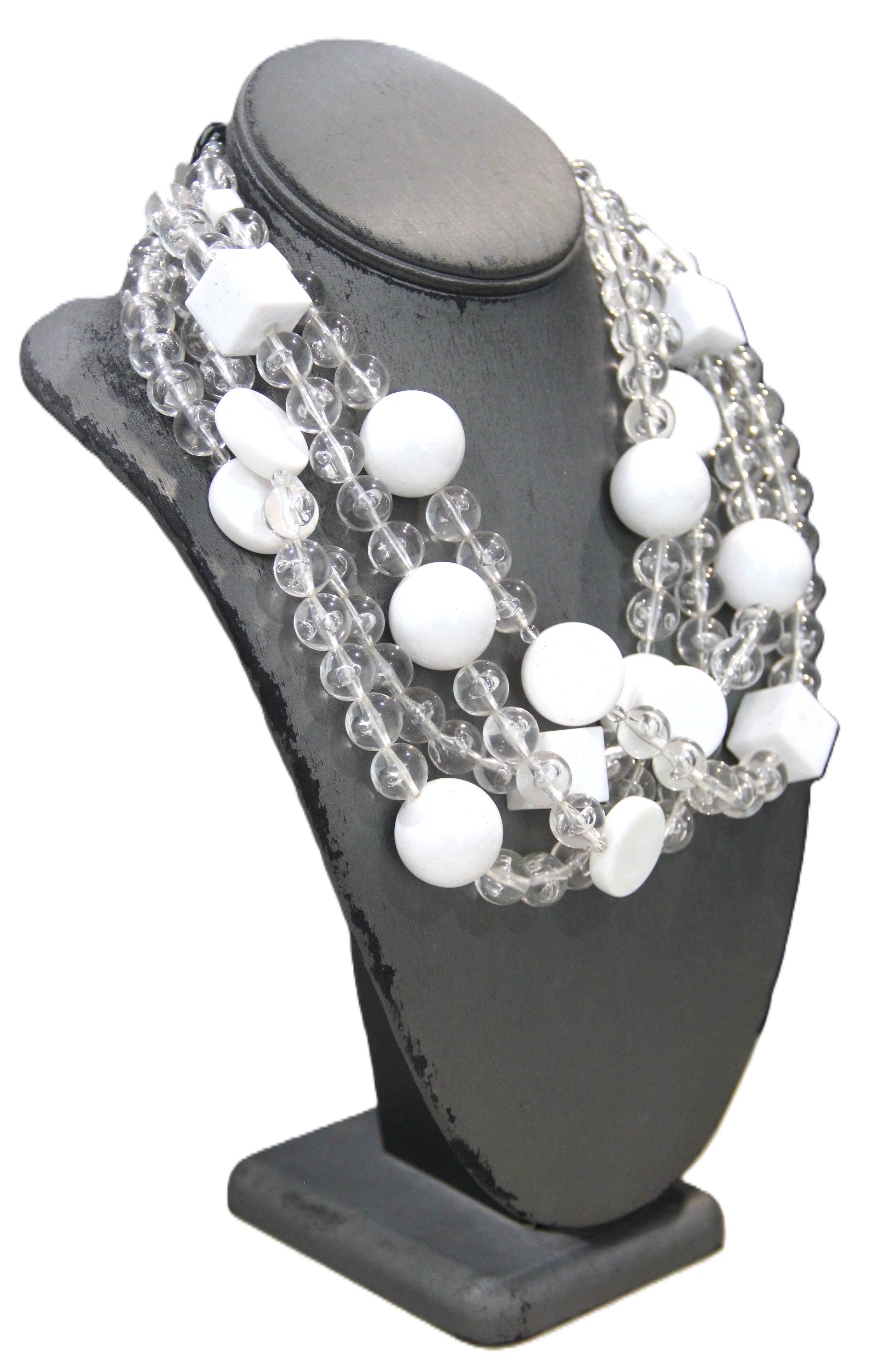 DEAD STOCK GRAZIANO LUCITE STATEMENT NECKLACE