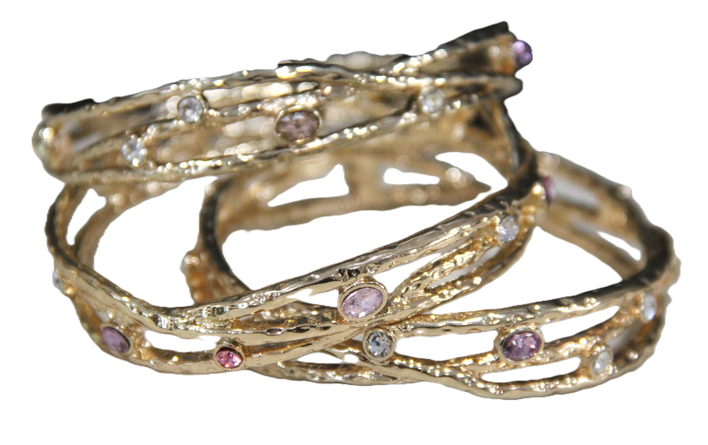 Graziano crystal accent bangle bracelet
