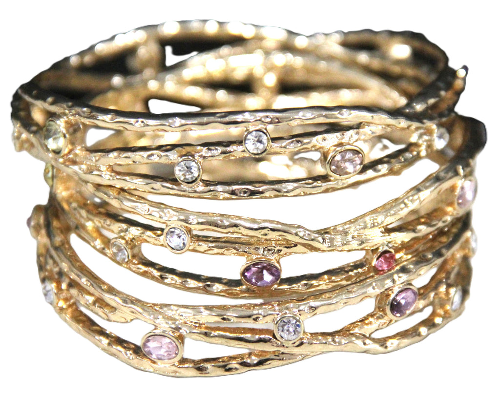 Graziano crystal accent bangle bracelet